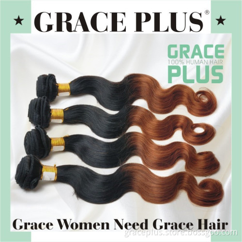 6A Ombre 1B 30 Hair Weaves Body Wave Virgin Remy Brazilian Hair Extension 100% Brazilian Human Hair